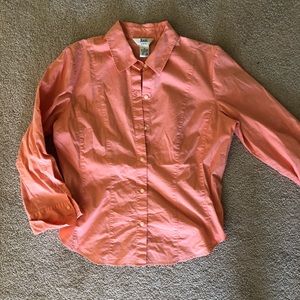 Salmon colored button up